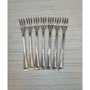 Capco Japan Silverplated 6" Cocktail Fork Seafood Vintage Silverware (7)